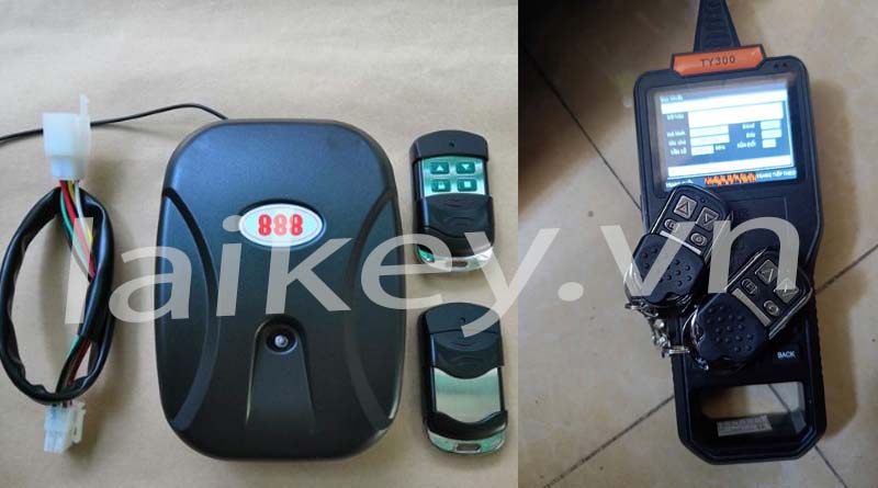 reset và đồng bộ remote cửa cuốn mã nhảy	