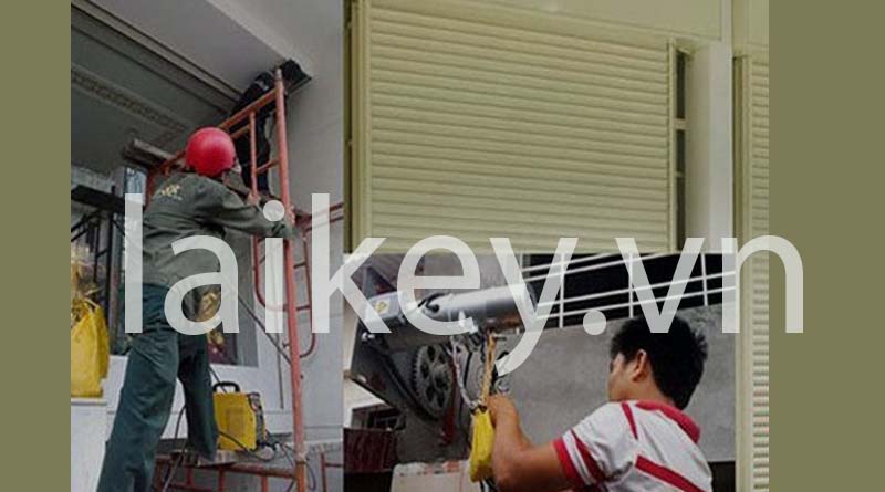 kỹ thuật viên sửa cửa cuốn tại nhà