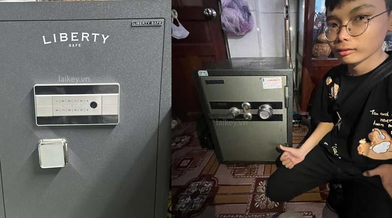 Hình ảnh minh họa kiểm tra hệ thống hiển thị két sắt, không bao gồm thao tác mở.