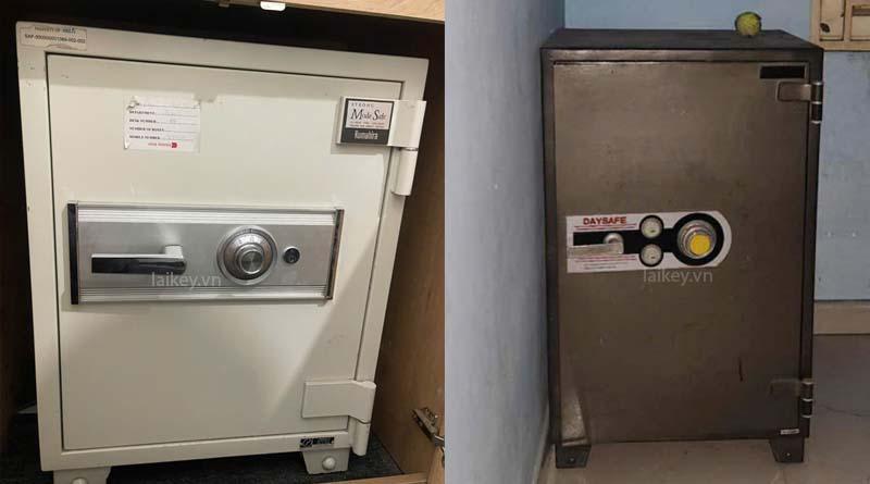 Hình ảnh minh họa kiểm tra môi trường xung quanh két sắt, không bao gồm thao tác mở.