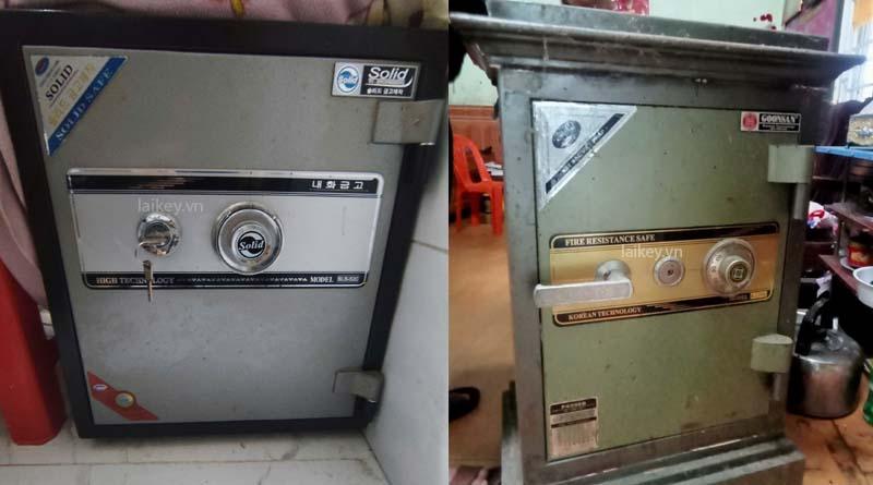 Hình ảnh minh họa kiểm tra dấu hiệu hoạt động của bộ phận bảo mật két, không bao gồm thao tác mở.