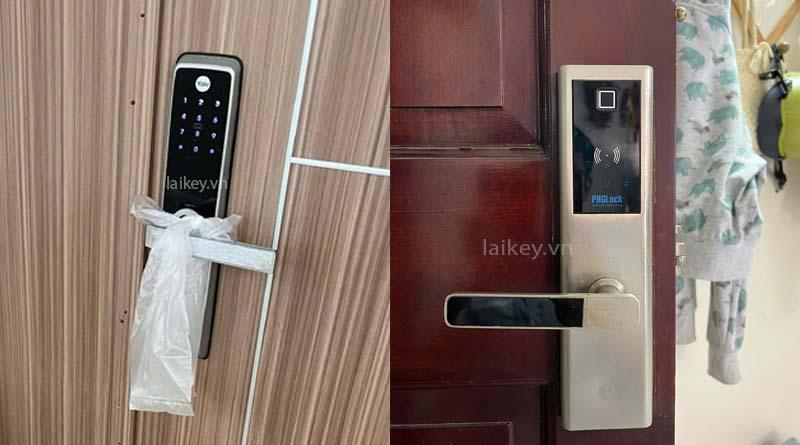 hình minh họa kỹ thuật viên kiểm tra khóa điện tử