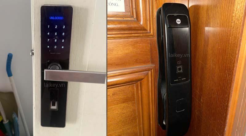 hình minh họa quan sát bảng điều khiển khóa điện tử