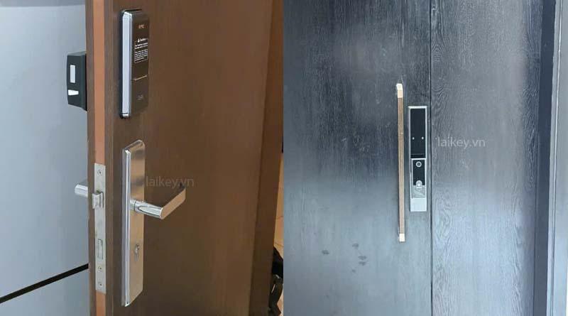 hình minh họa quan sát tay nắm cửa điện tử