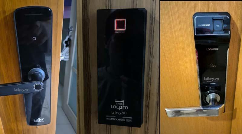 Hình ảnh minh họa cửa ra vào lắp khóa điện tử tại TP.HCM