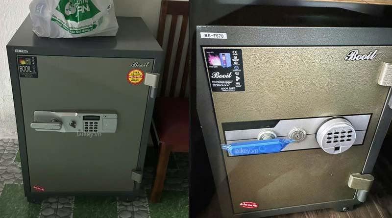 Hình ảnh minh họa đánh giá tổng thể tình trạng két sắt Booil