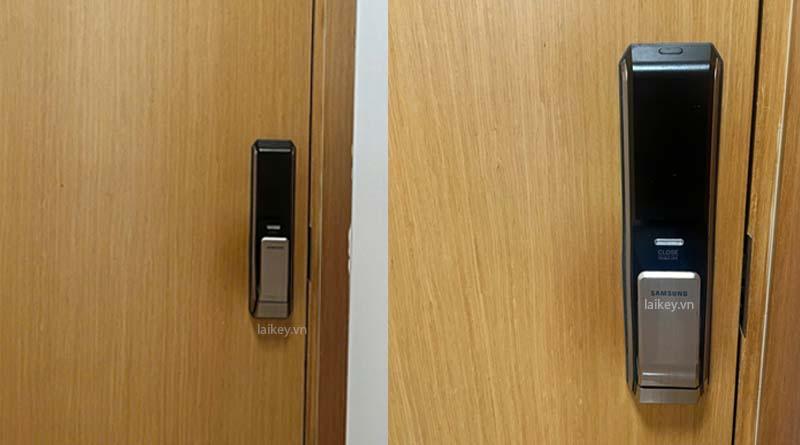 Hình ảnh minh họa kỹ thuật viên đánh giá tình trạng khóa điện tử PHGLock